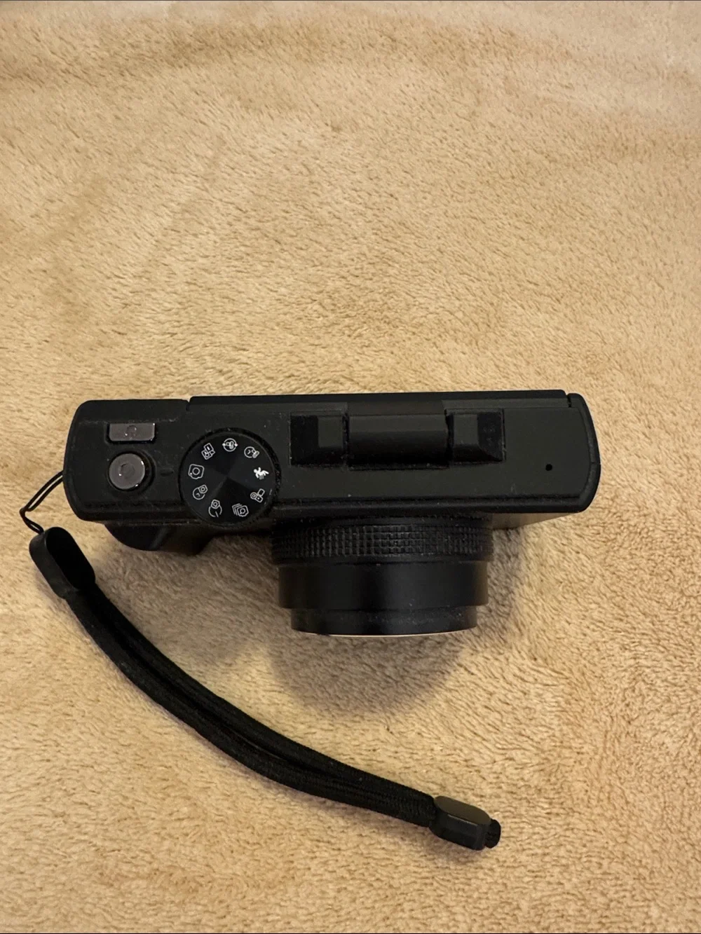Compact 4K Black Digital Camera with 64MP